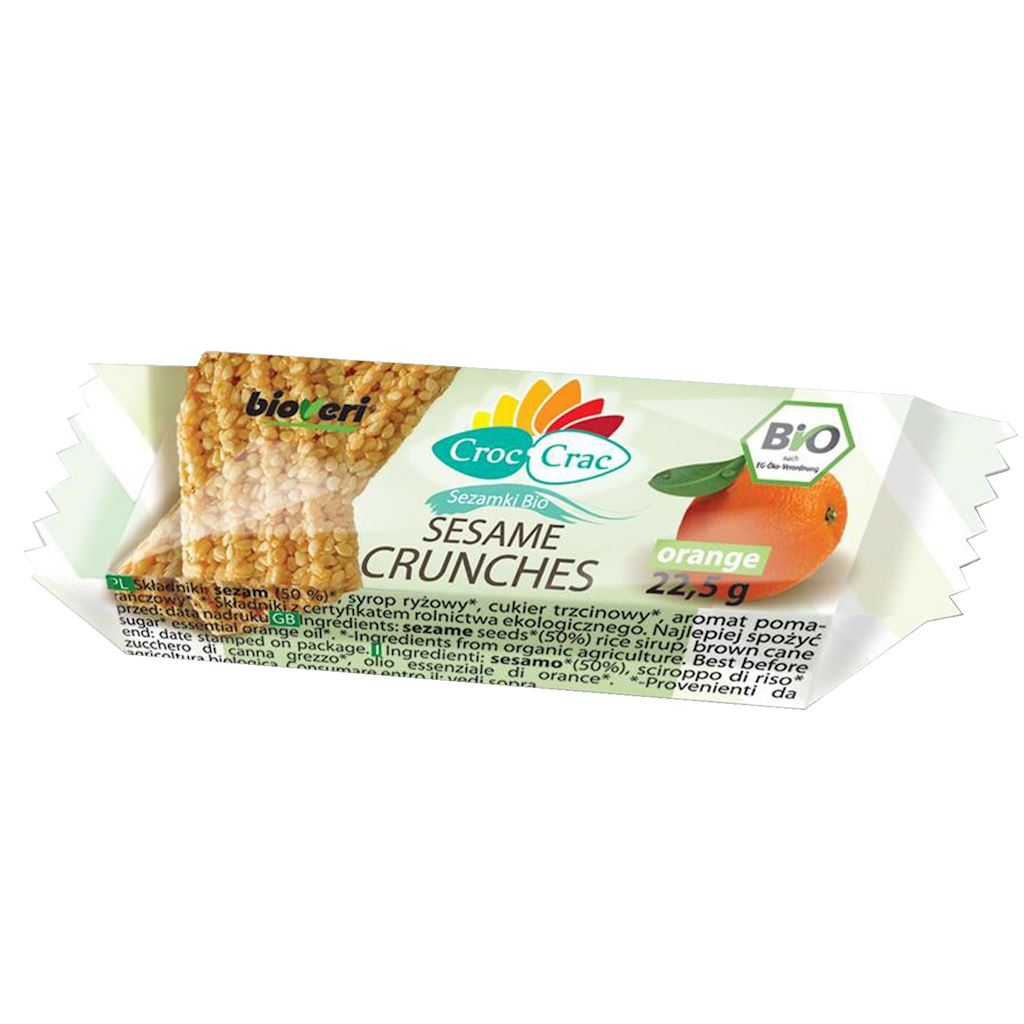 SEZAMKI POMARAŃCZOWE BIO 22,5 g – CROC-CRAC (BIOVERI)