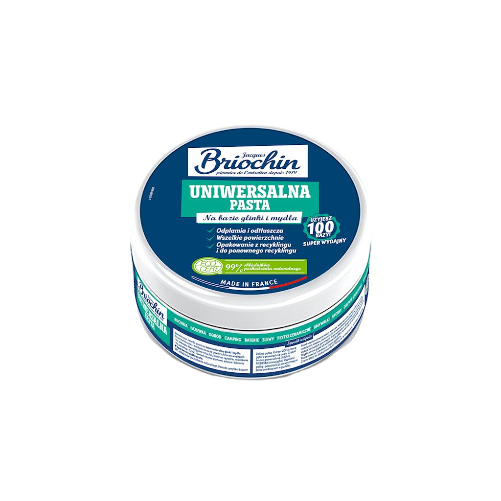 PASTA UNIWERSALNA NA BAZIE GLINKI I MYDŁA ECO 300 g – BRIOCHIN