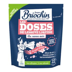 KAPSUŁKI DO PRANIA UNIWERSALNE KWIATOWE NA BAZIE SZAREGO MYDŁA (22 szt.) - BRIOCHIN