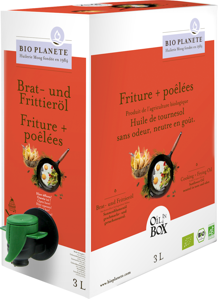 OLEJ SŁONECZNIKOWY DO GOTOWANIA I SMAŻENIA BIO 3 L – BIO PLANETE