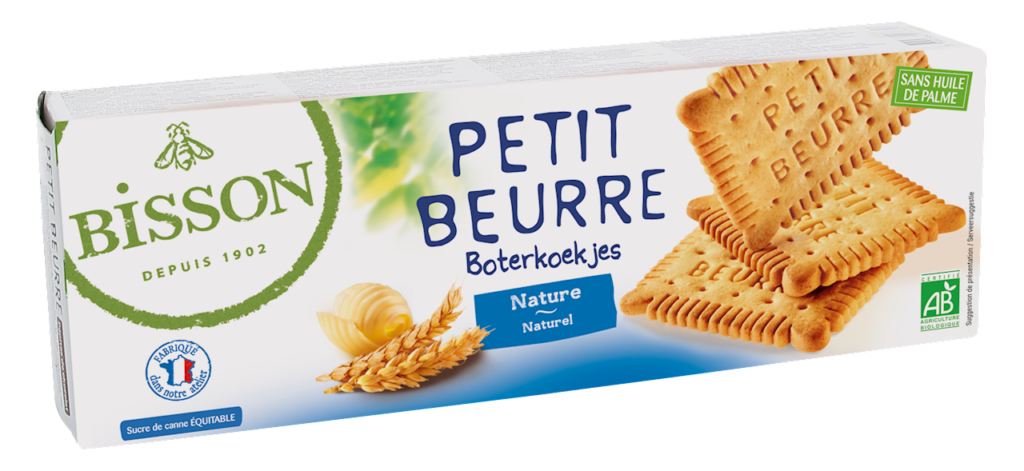 HERBATNIKI MAŚLANE PETIT BEURRE BIO 150 g – BISSON