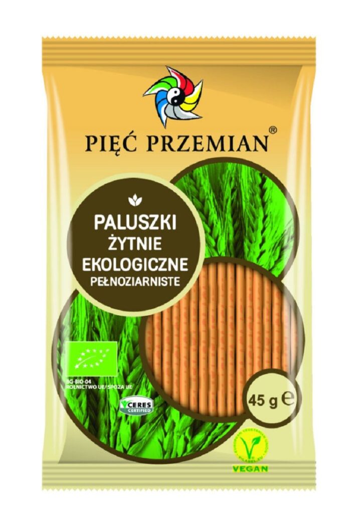 PALUSZKI ŻYTNIE PEŁNOZIARNISTE BIO 45 g – PIĘĆ PRZEMIAN