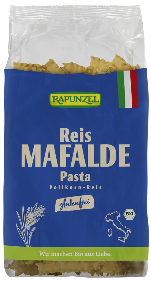 MAKARON (RYŻOWY RAZOWY) MAFALDE BEZGLUTENOWY BIO 250 g – RAPUNZEL
