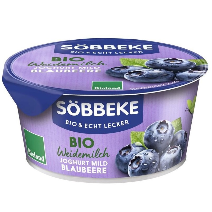 JOGURT KREMOWY JAGODOWY (3,8 % TŁUSZCZU W MLEKU) BIO 150 g – SOBBEKE