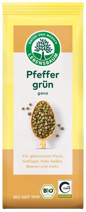 PIEPRZ ZIELONY ZIARNISTY BIO 35 g - LEBENSBAUM