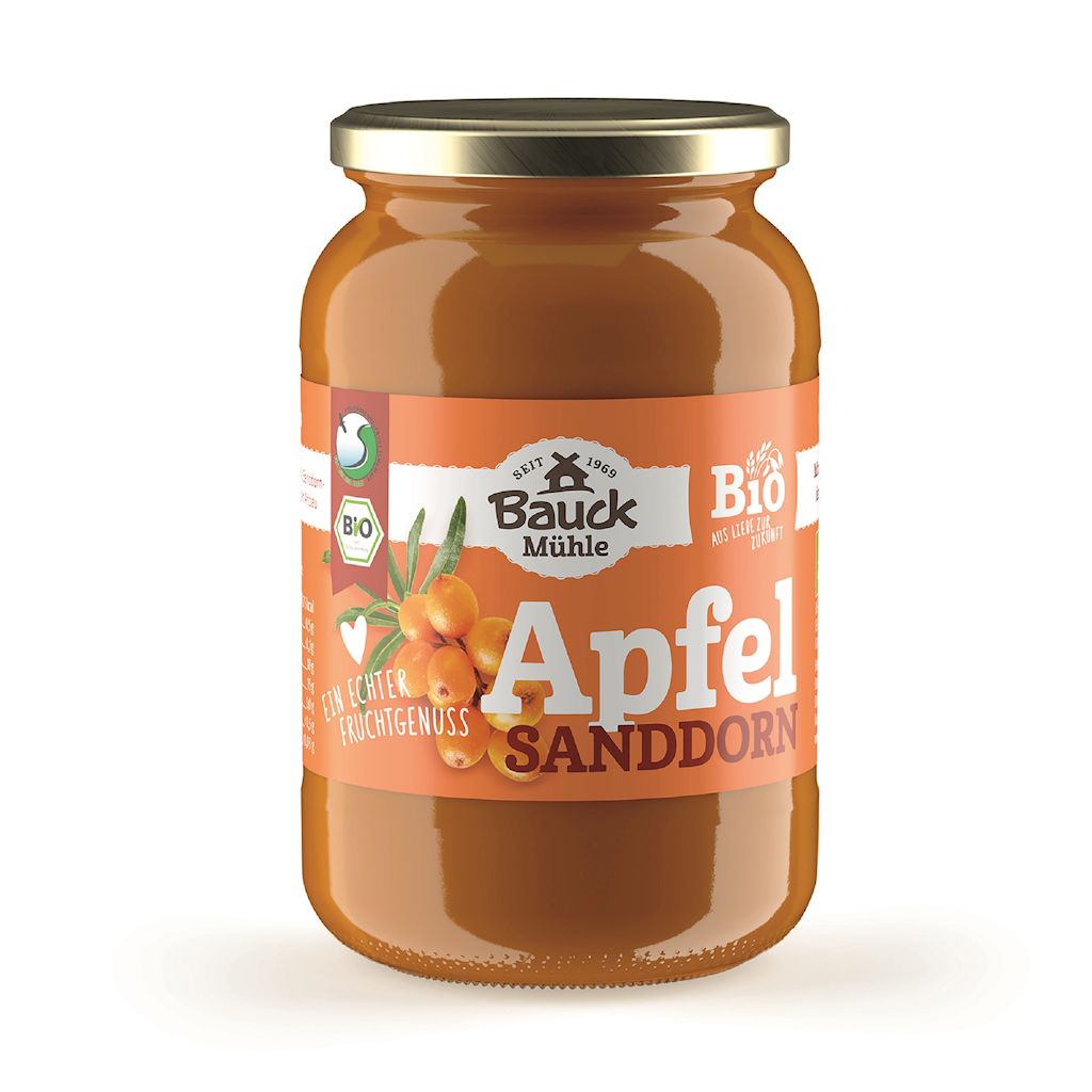 MUS JABŁKO – ROKITNIK BIO 360 g – BAUCK MUHLE