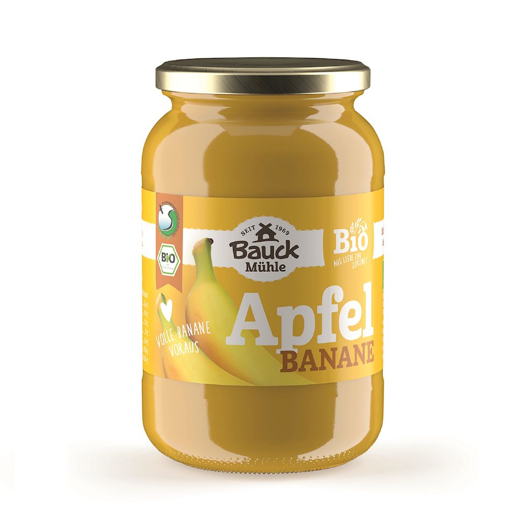 MUS JABŁKO – BANAN BEZ DODATKU CUKRÓW BIO 360 g – BAUCK MUHLE