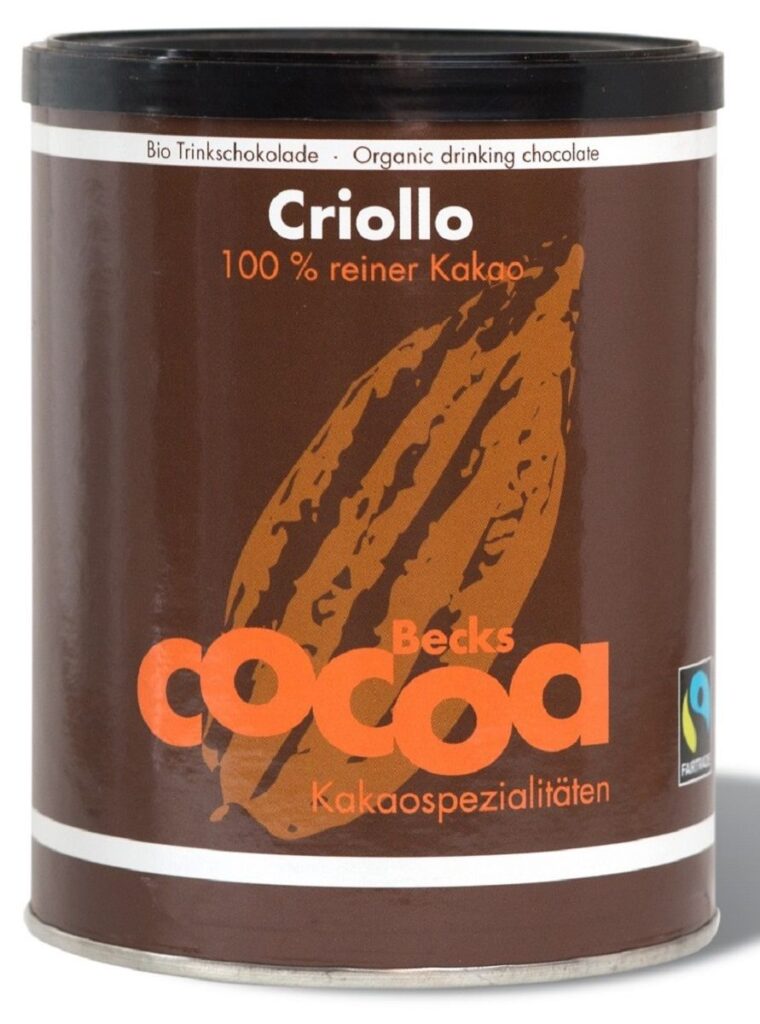 KAKAO CRIOLLO W PROSZKU BEZGLUTENOWE BIO 250 g – BECKS COCOA