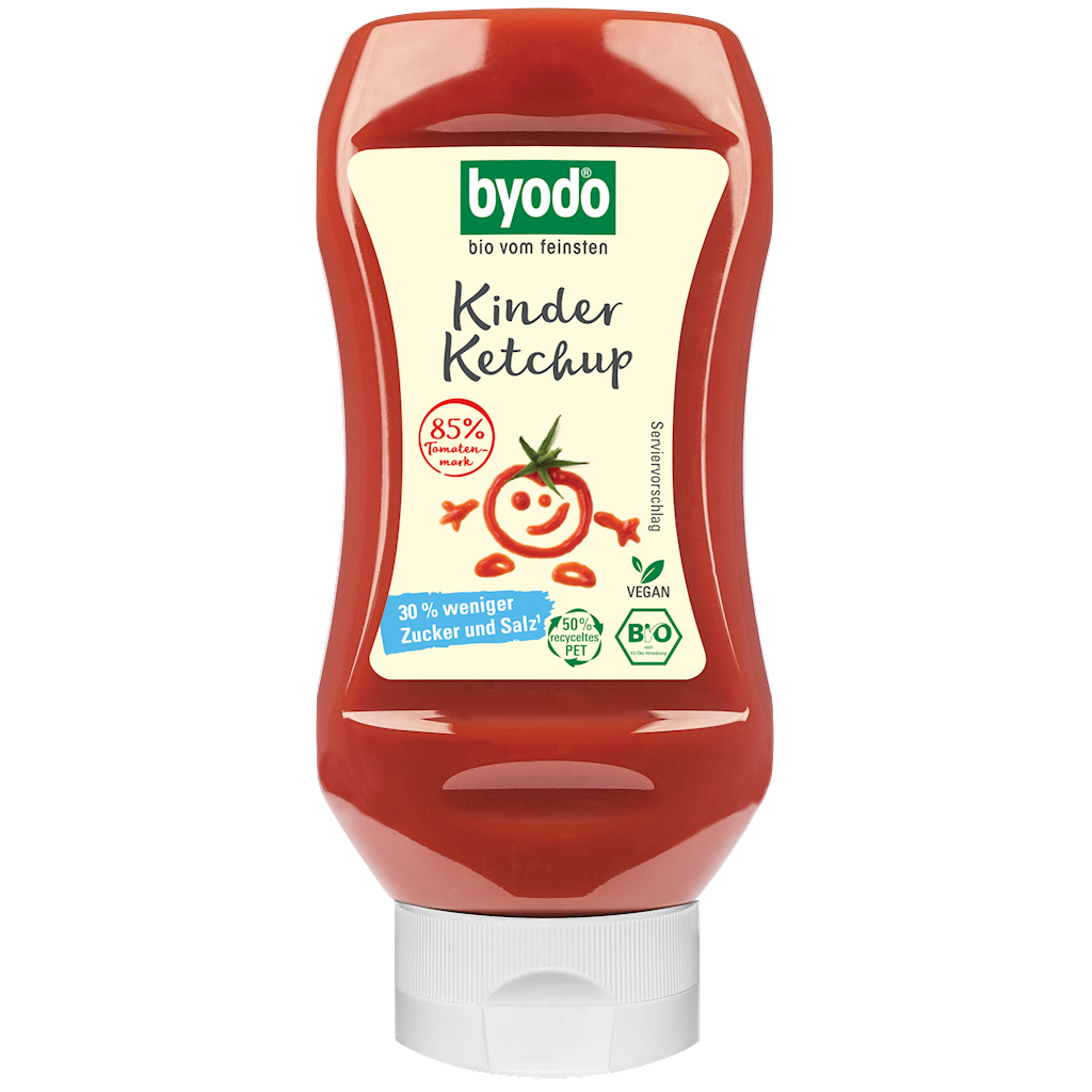 KETCHUP DLA DZIECI BEZGLUTENOWY BIO 300 ml – BYODO