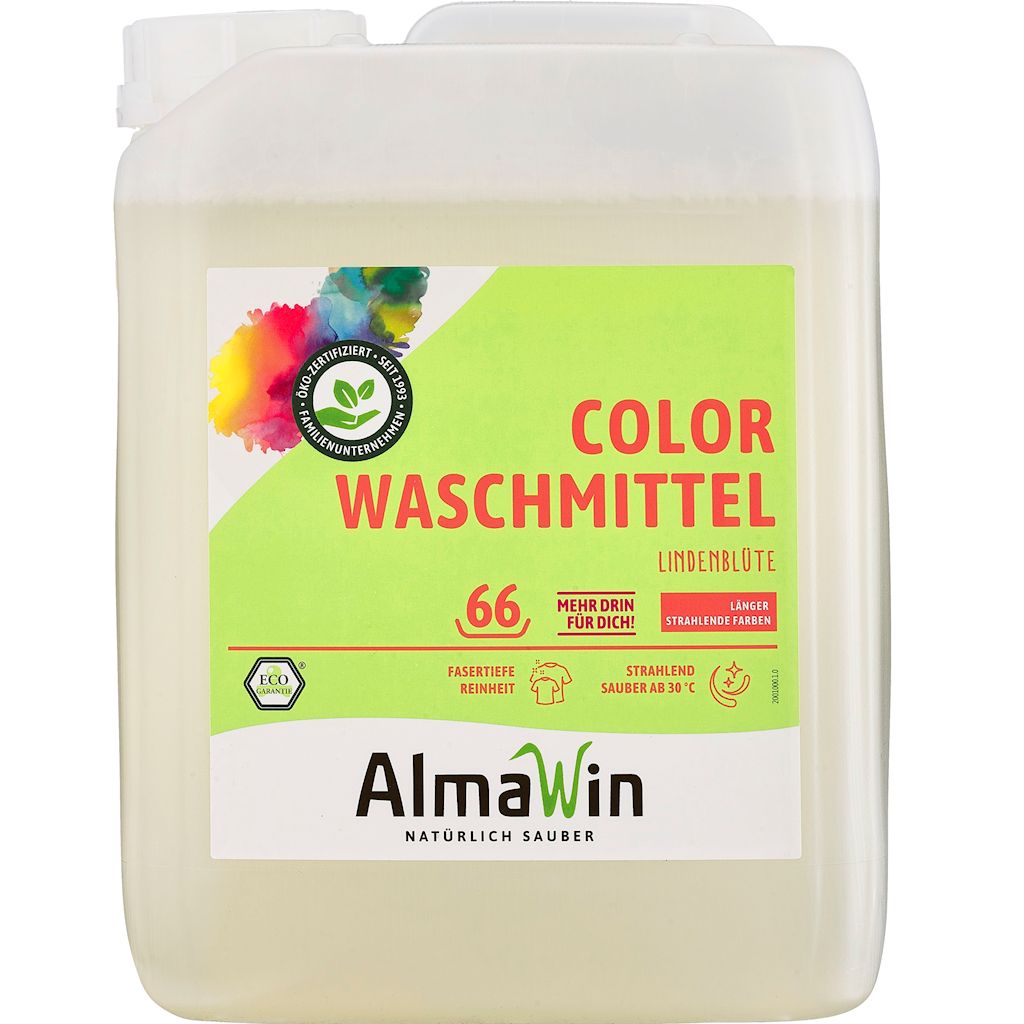 PŁYN DO PRANIA KOLOROWYCH UBRAŃ (KONCENTRAT) ECO 5 L (66 PRAŃ) – ALMAWIN