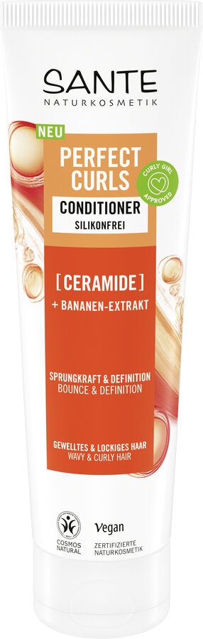 ODŻYWKA DO WŁOSÓW FALOWANYCH I KRĘCONYCH Z CERAMIDAMI I EKSTRAKTEM Z BANANA ECO 150 ml – SANTE