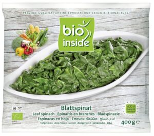 SZPINAK MROŻONY BEZGLUTENOWY BIO 400 g - BIO INSIDE