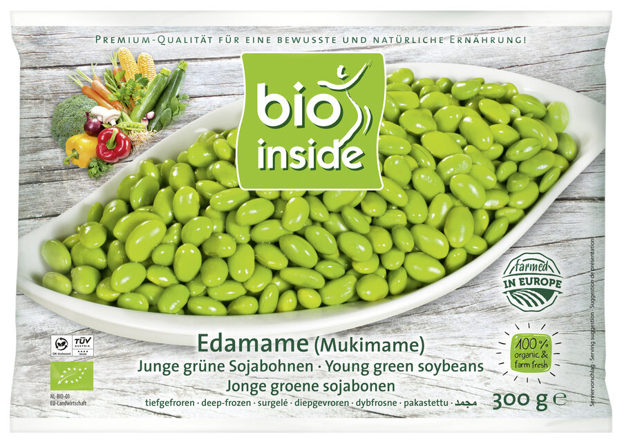 SOJA EDAMAME ŁUSKANA MROŻONA BEZGLUTENOWA BIO 300 g – BIO INSIDE
