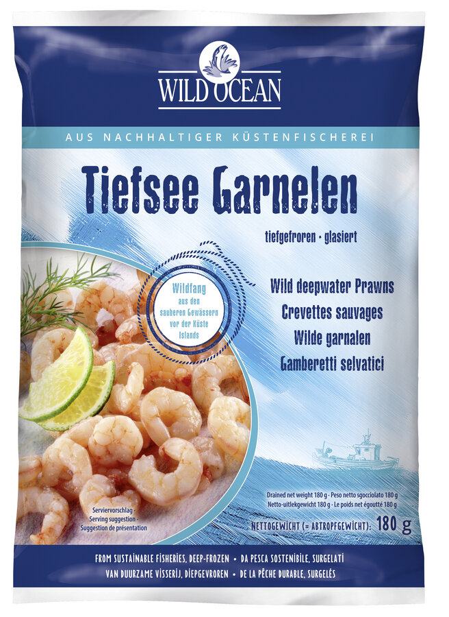 KREWETKI PÓŁNOCNE MROŻONE 180 g – WILD OCEAN