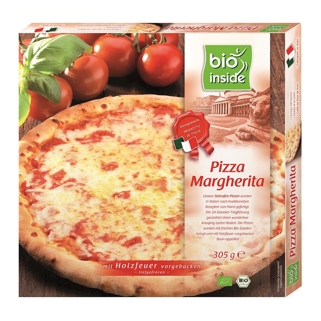PIZZA MARGHERITA MROŻONA BIO 305 g – BIO INSIDE