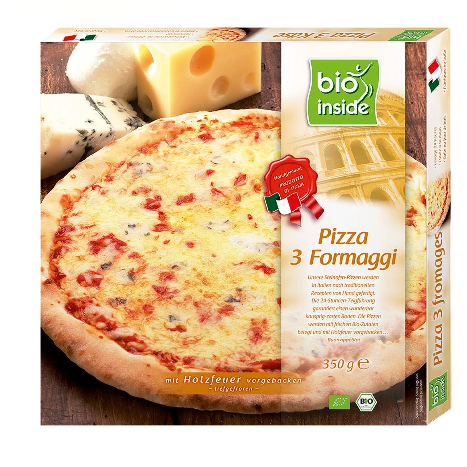 PIZZA 3 SERY MROŻONA BIO 350 g – BIO INSIDE