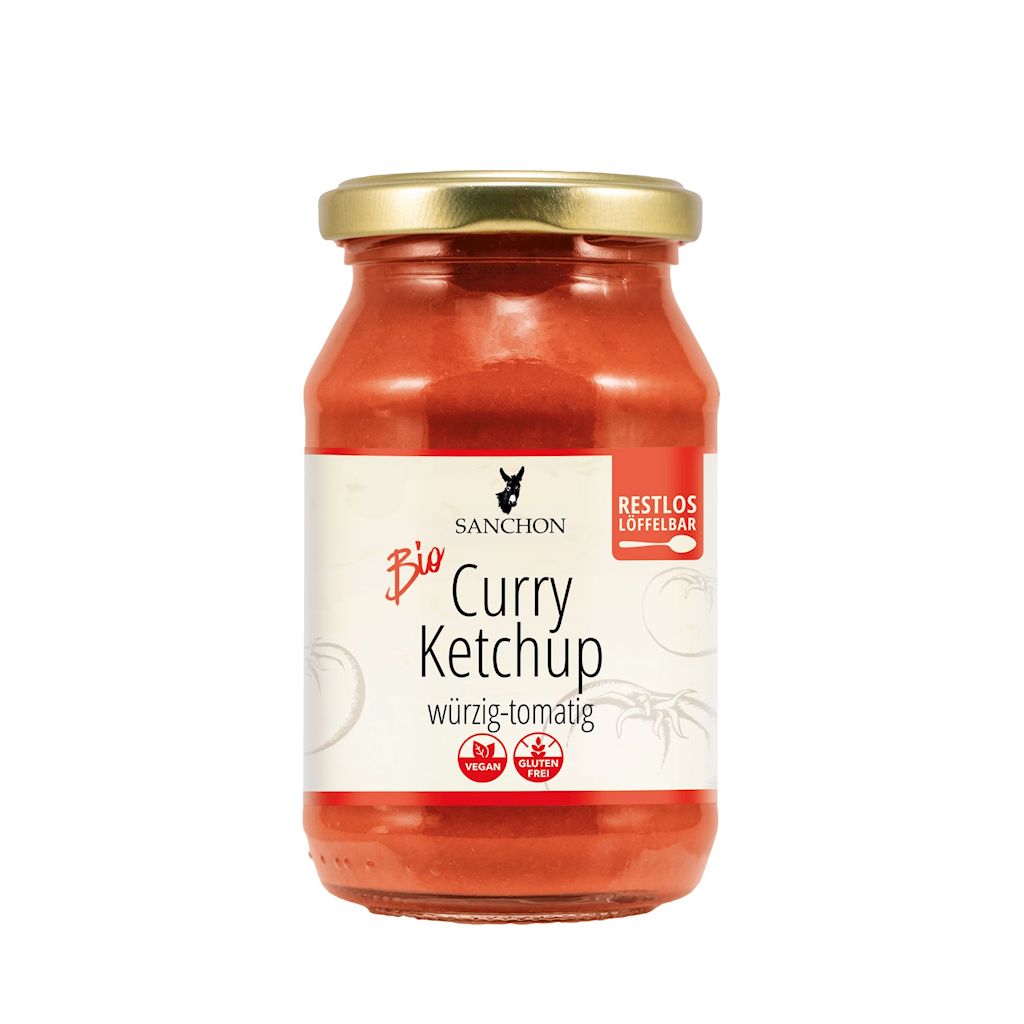 KETCHUP CURRY BEZGLUTENOWY BIO 250 ml – SANCHON