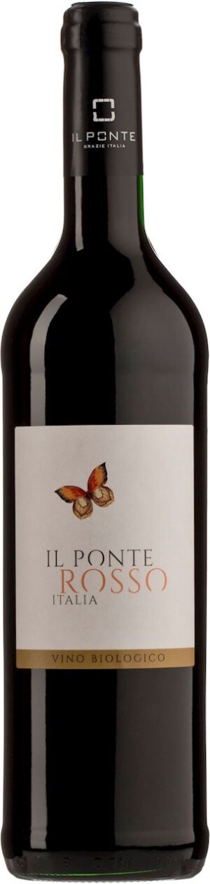 WINO IL PONTE ROSSO CZERWONE WYTRAWNE BIO 0,75 L (WŁOCHY)