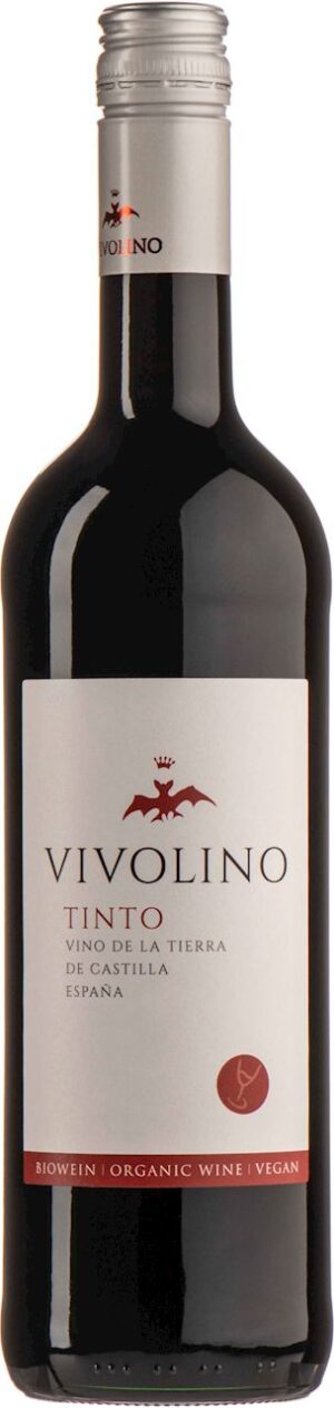 WINO VIVOLINO TINTO CZERWONE WYTRAWNE BIO 0,75 L (HISZPANIA)