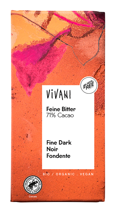 CZEKOLADA GORZKA 71 % BIO 80 g – VIVANI