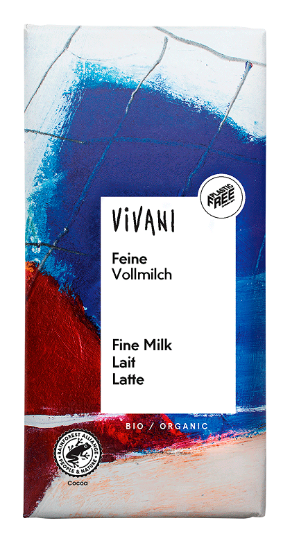 CZEKOLADA MLECZNA BIO 80 g – VIVANI