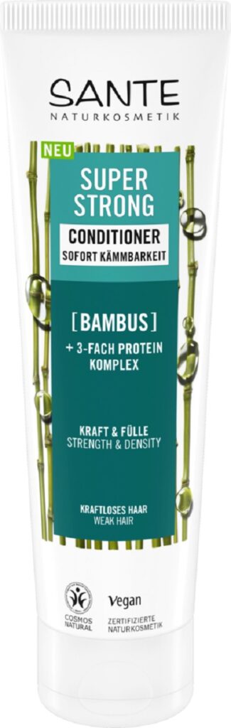 ODŻYWKA WZMACNIAJĄCA DO WŁOSÓW SŁABYCH I ŁAMLIWYCH BAMBUS I POTRÓJNY KOMPLEKS PROTEINOWY ECO 150 ml – SANTE