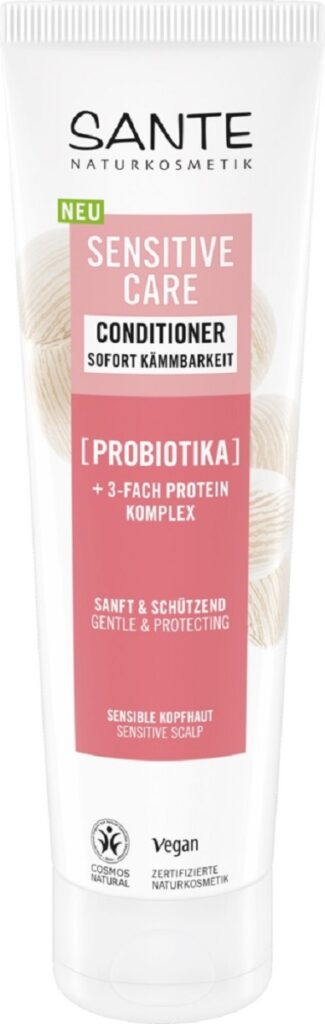 ODŻYWKA DELIKATNA DO WRAŻLIWEJ SKÓRY GŁOWY PROBIOTYK I POTRÓJNY KOMPLEKS PROTEINOWY ECO 150 ml – SANTE