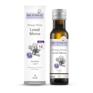 OMEGA SILVER - MIESZANKA Z OLEJEM LNIANYM (ALGI MORSKIE) BIO 100 ml - BIO PLANETE