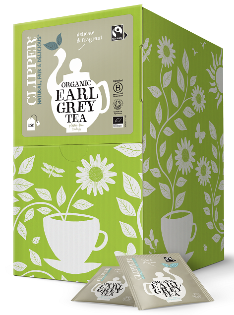HERBATA CZARNA EARL GREY FAIR TRADE BIO (250 x 2,0 g) 500 g – CLIPPER