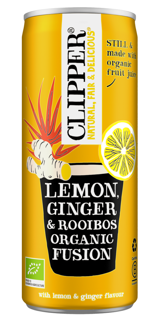 NAPÓJ OWOCOWY Z ROOIBOS O SMAKU IMBIR – CYTRYNA BIO 250 ml – CLIPPER