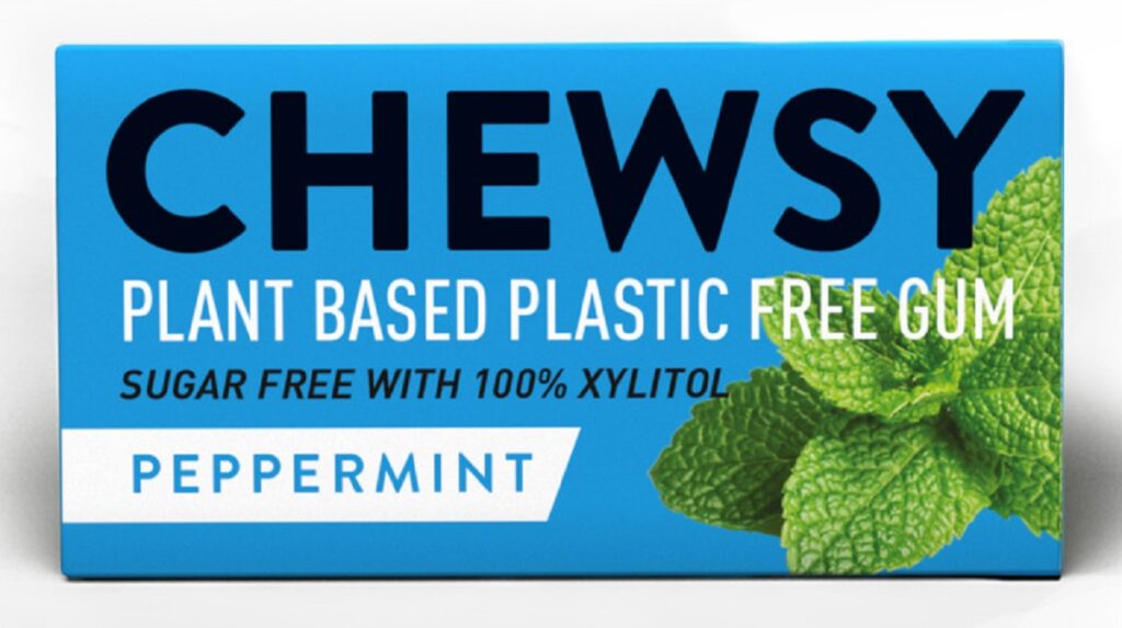 GUMA DO ŻUCIA Z KSYLITOLEM O SMAKU MIĘTY PIEPRZOWEJ (10 szt.) 15 g  – CHEWSY