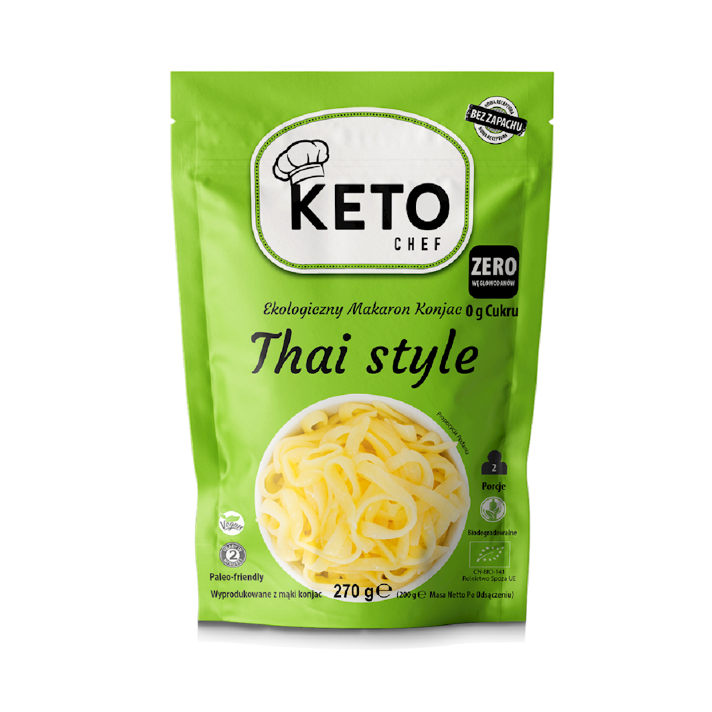MAKARON (KONJAC) THAI STYLE BEZGLUTENOWY BIO 270 g (200 g) – KETO CHEF