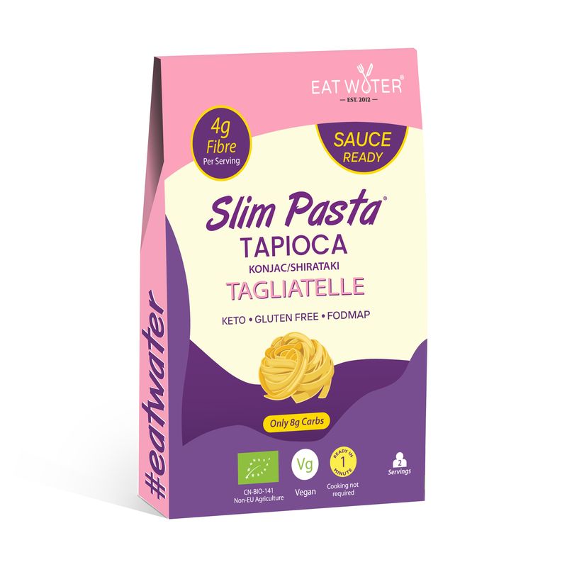 MAKARON (Z TAPIOKI I KONJAC) TAGLIATELLE BEZGLUTENOWY BIO 200 g – SLIM (EAT WATER)
