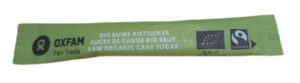 CUKIER TRZCINOWY JASNY W SASZETKACH FAIR TRADE BIO (1000 x 4 g) 4000 g - HORECA (OXFAM)