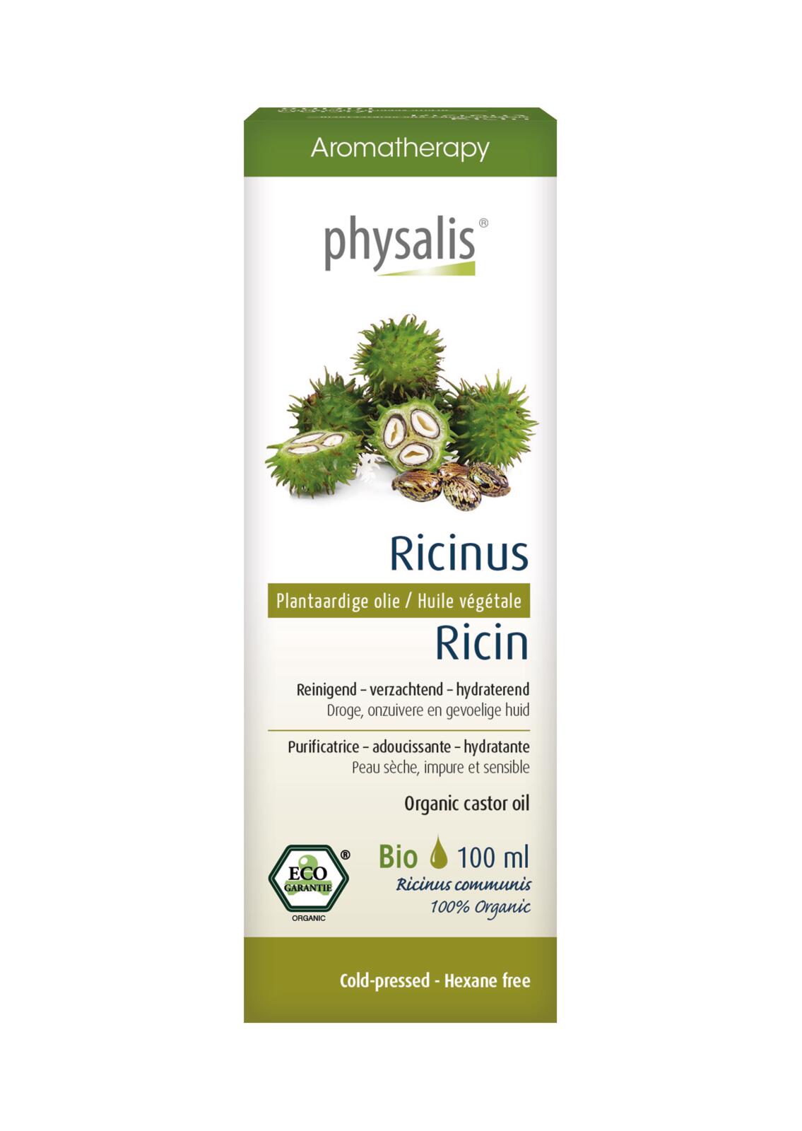 OLEJEK KOSMETYCZNY RYCYNOWY ECO 100 ml - PHYSALIS