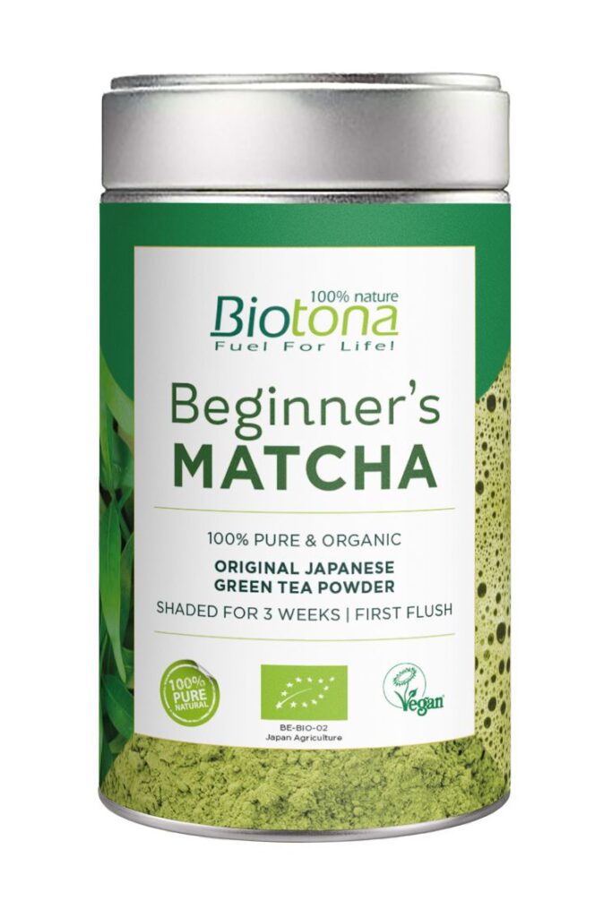 HERBATA ZIELONA MATCHA JAPOŃSKA BEGINNERS BIO 80 g – BIOTONA