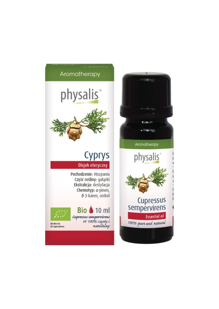 OLEJEK ETERYCZNY CYPRYS BIO 10 ml – PHYSALIS