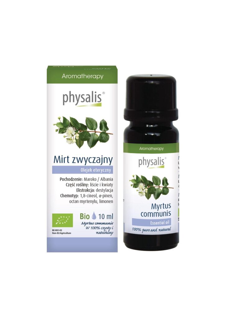 OLEJEK ETERYCZNY MIRT ZWYCZAJNY BIO 10 ml – PHYSALIS