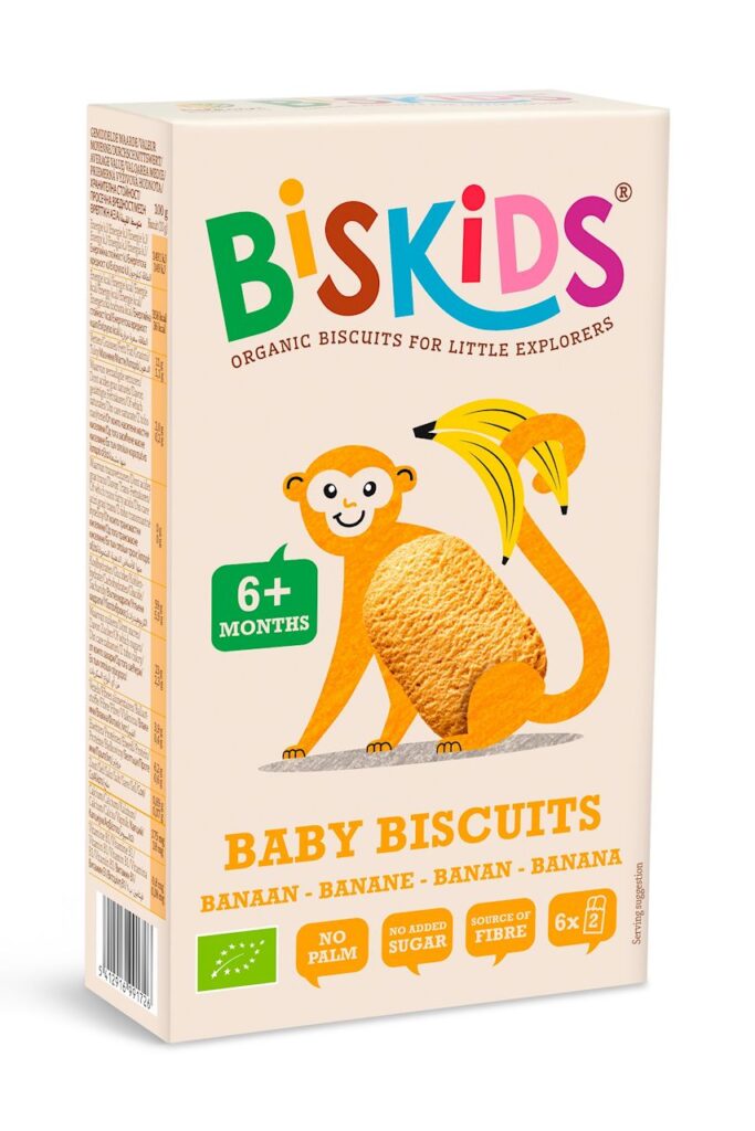 CIASTECZKA BANANOWE OD 6 MIESIĄCA BIO 120 g – BISKIDS