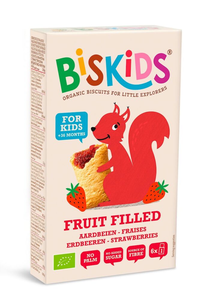 CIASTECZKA Z NADZIENIEM TRUSKAWKOWYM OD 3 ROKU BIO 120 g – BISKIDS