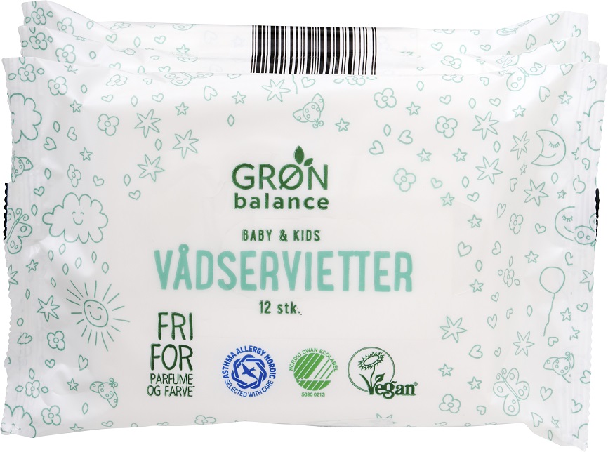 CHUSTECZKI NAWILŻANE PODRÓŻNE DLA DZIECI ECO 3 x 12 szt. – GRON BALANCE