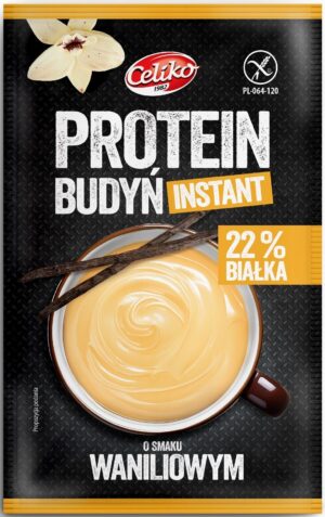 BUDYŃ PROTEINOWY INSTANT O SMAKU WANILIOWYM BEZGLUTENOWY 40 g - CELIKO