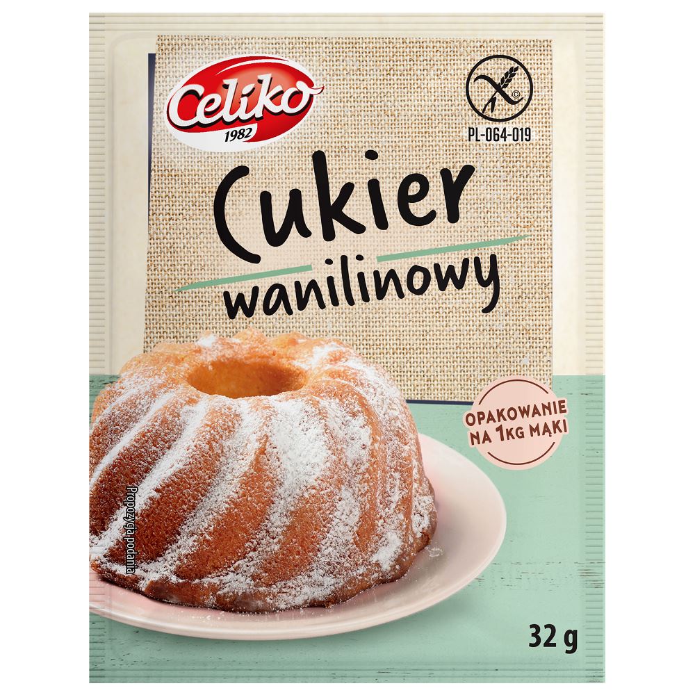 CUKIER WANILINOWY BEZGLUTENOWY 32 g – CELIKO