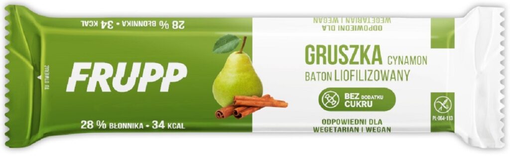 BATON LIOFILIZOWANY GRUSZKA – CYNAMON BEZGLUTENOWY 10 g – CELIKO (FRUPP)