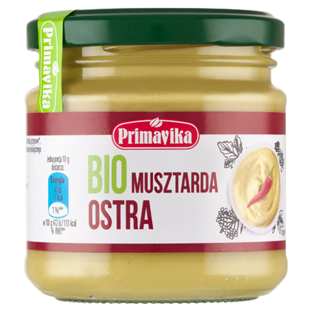 MUSZTARDA OSTRA BIO 170 g – PRIMAVIKA