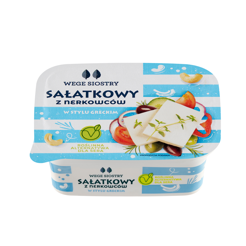 WEGAŃSKA ALETRNATYWA SERA SAŁATKOWEGO Z ORZECHÓW NERKOWCA 150 g – WEGE SIOSTRY