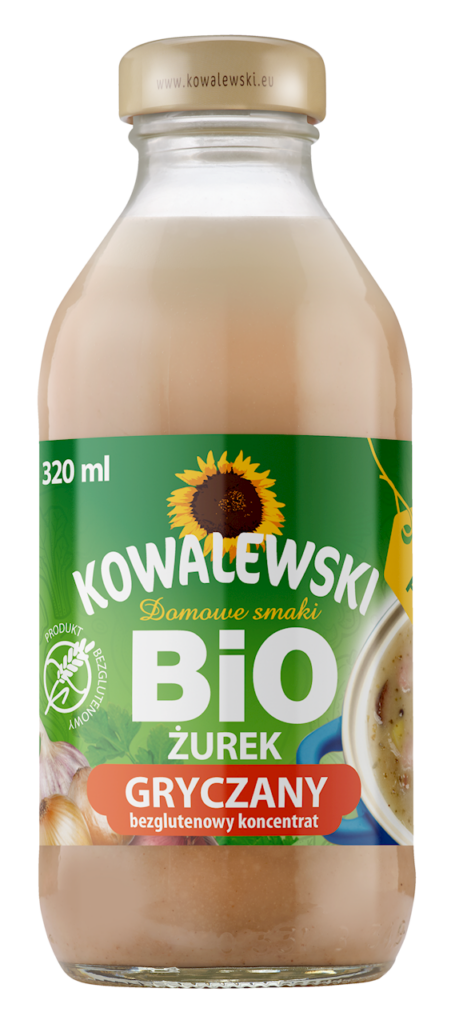 ŻUREK GRYCZANY BEZGLUTENOWY KONCENTRAT BIO 320 ml – KOWALEWSKI