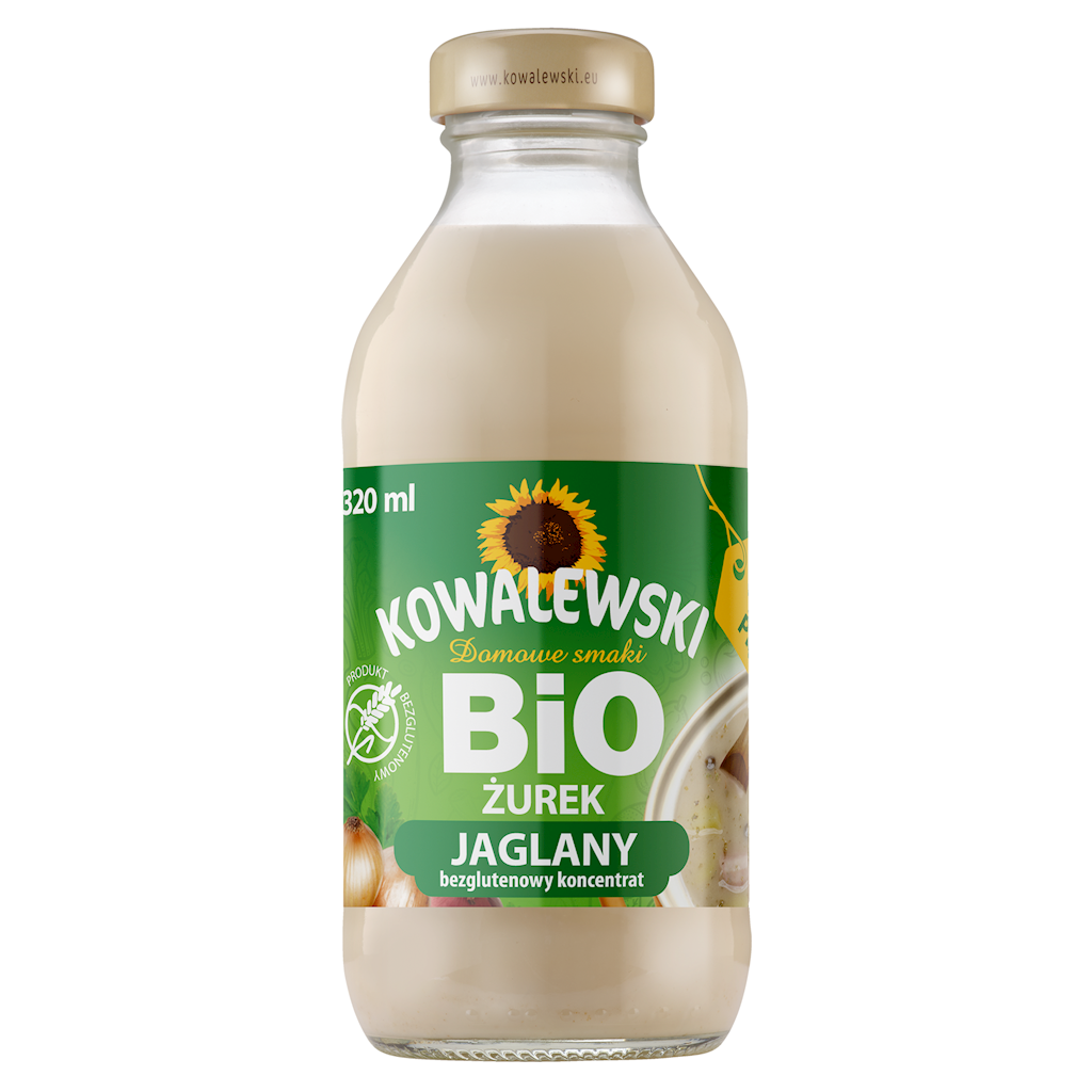 ŻUREK JAGLANY BEZGLUTENOWY KONCENTRAT BIO 320 ml – KOWALEWSKI
