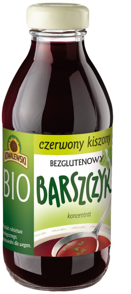 BARSZCZ CZERWONY KISZONY BEZGLUTENOWY KONCENTRAT BIO 320 ml – KOWALEWSKI