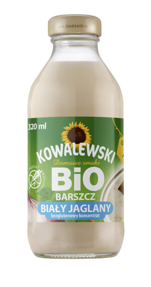 BARSZCZ BIAŁY JAGLANY BEZGLUTENOWY KONCENTRAT BIO 320 ml - KOWALEWSKI